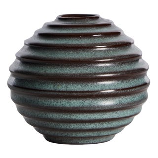 Art Deco Ceramic Vase by Ewald Dahlskog for Bo Fajans, Sweden, 1930s For Sale