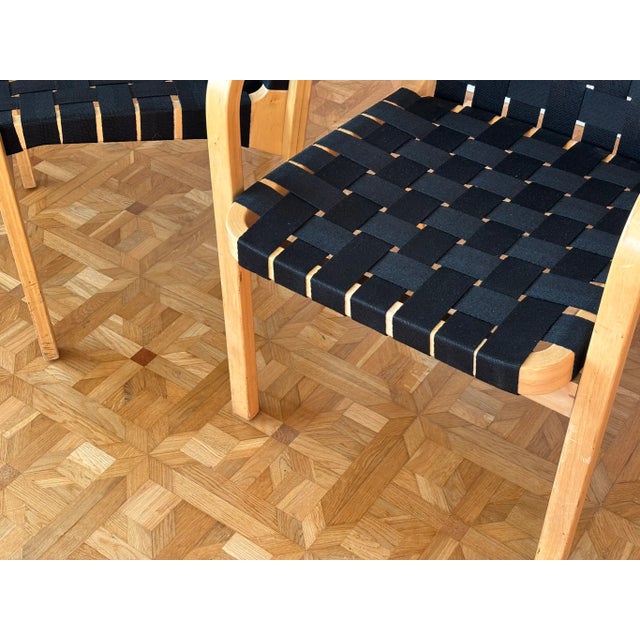 Model 45 Lounge Chairs attributed to Alvar Aalto for Artek, 1970s, Set of 2 For Sale - Image 9 of 17