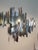 Vintage Mid Century Abstract Chrome and Brass Cityscape Wall Sculpture By Curtis Jere Circa 1970's