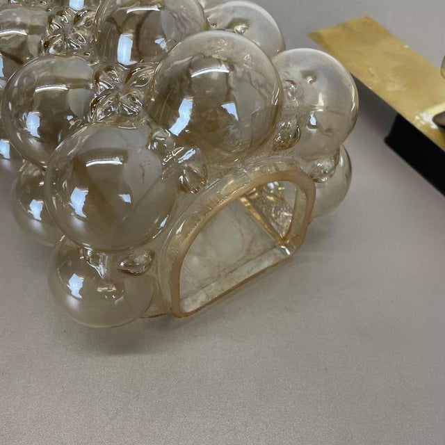 Vintage Amber Glass Wall Light by Helena Tynell for Glashütte Limburg, 1970s For Sale - Image 15 of 18