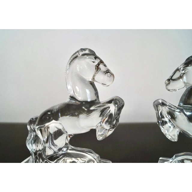 1940’s Hollywood Regency Glass Bookends - a Pair For Sale - Image 10 of 13