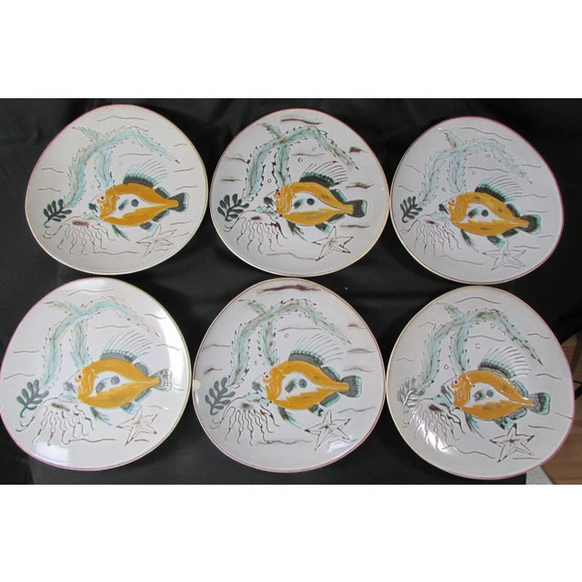 Mid-Century Poisson Service by Etel for M.B.F.A., 1960s, Set of 14 For Sale - Image 4 of 12
