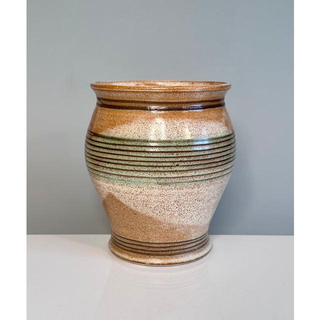 1940s Modernist Studio Ceramic Art Vase from Helma Klett, Germany, 1940s For Sale - Image 5 of 11