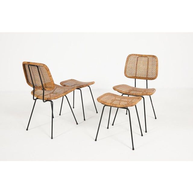 Chairs and Ottomans, Italy, 1960s, Set of 4 For Sale - Image 6 of 12