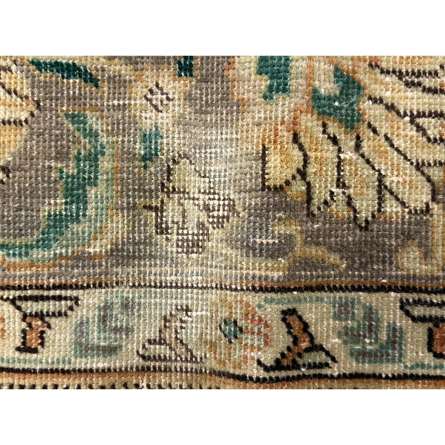 8ft 2in × 11ft 3in Antique Persian Sarouk Handknotted Rug For Sale - Image 10 of 11