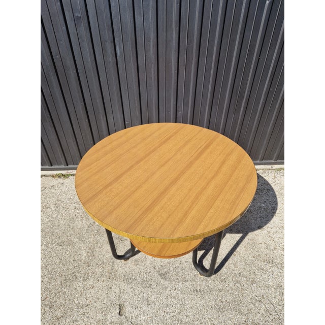 Bauhaus Rationalist Loop Coffee Table, 1940s For Sale - Image 9 of 11