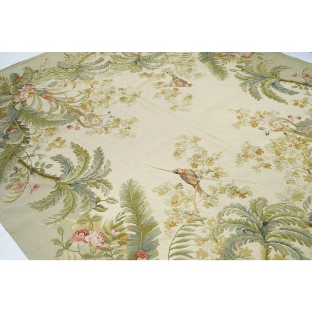 French Aubusson Design Rug 7'10'' X 9'10'' For Sale In New York - Image 6 of 9