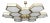 21st Century Large Italian Esagoni Chandelier by Fabio LTD For Sale