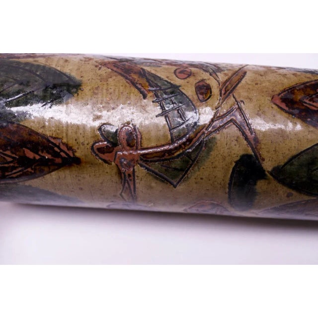 Vintage Japanese Otagiri Incised Vase by Omc For Sale In New York - Image 6 of 13