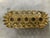 Bunny Williams Home Heavy Brass & Filigree Ormolu Five‑Tube Vintage Lipstick Holder For Sale - Image 4 of 4