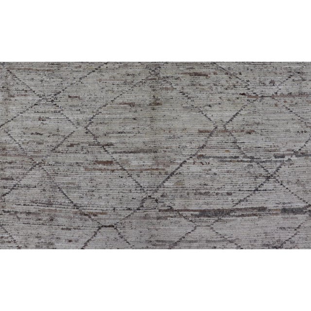 Modern Casual Hand Hand Knotted Tribal Rug by Keivan Woven Arts 10'9 X 13'3 For Sale - Image 9 of 11