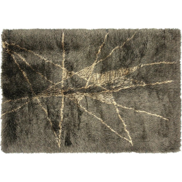 Contemporary Turkish Shag Rug For Sale In Los Angeles - Image 6 of 6