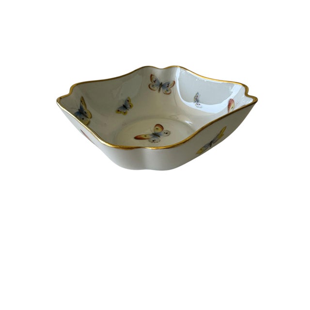 Limoges, France Limoges Butterfly Bowl For Sale - Image 4 of 10