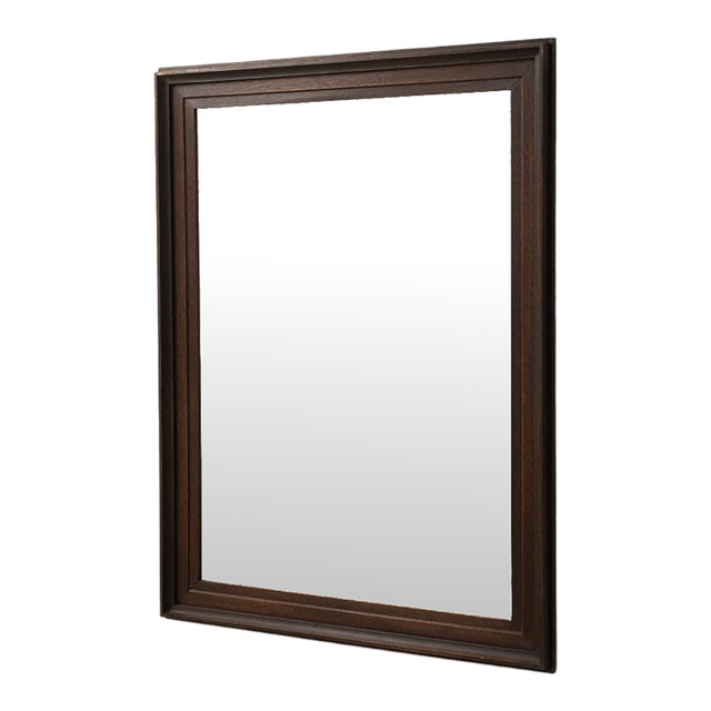 19th Century France Brown Wood Mirror For Sale