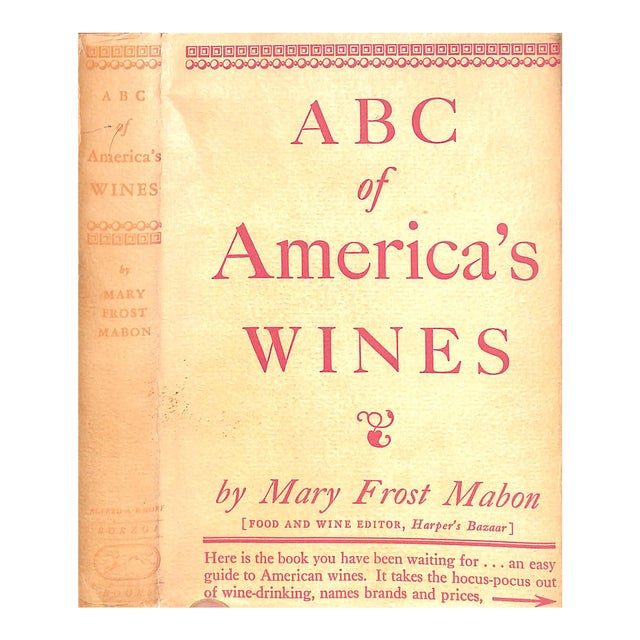 "Abc of America's Wines" 1942 Mabon, Mary Frost For Sale