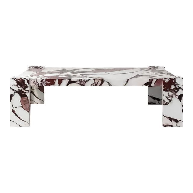 Enigma Calacatta Viola Marble Coffee Table 55" For Sale