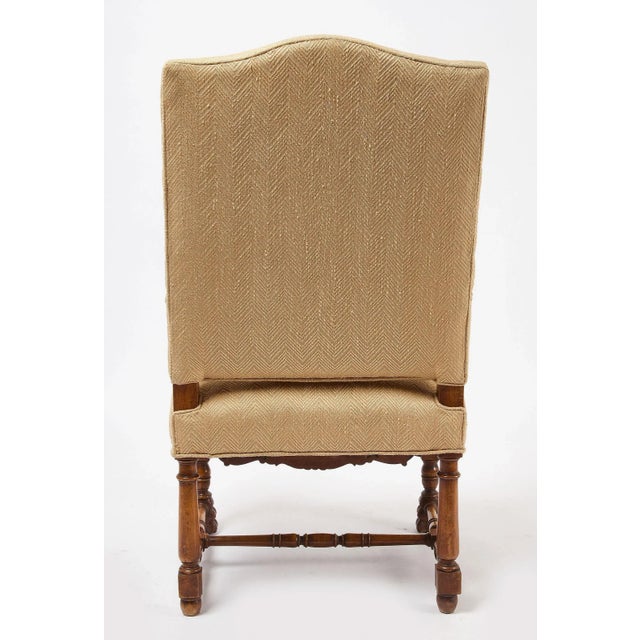 Renaissance 18th Century Italian Baroque Carved Antique Walnut Armchair For Sale - Image 3 of 5