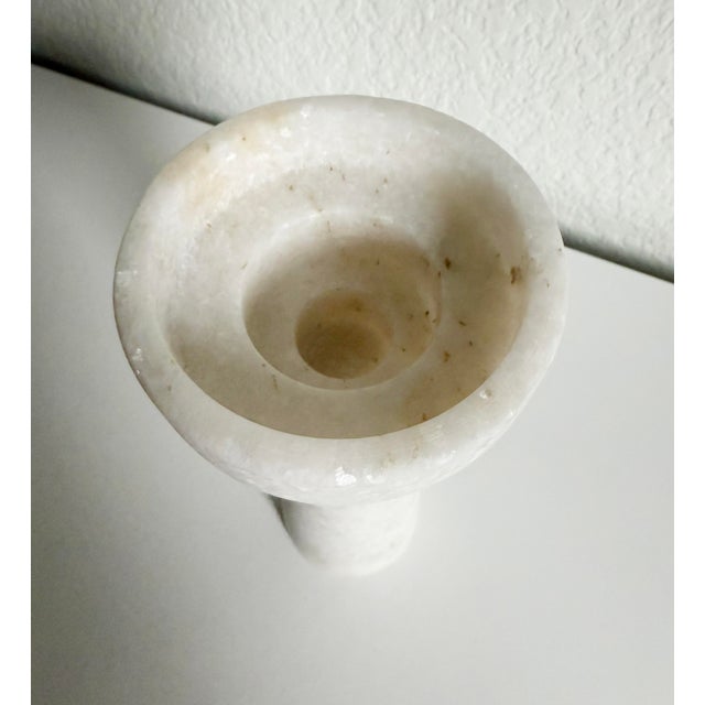 White Tom Dixon White Stone Candle Holder - Discontinued For Sale - Image 8 of 9