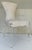 Baker Modern White and Gray Cut Velvet IIa Dining Chairs Set of 8 For Sale In Atlanta - Image 6 of 8