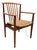 Attr Arne Vodder Solid Wood Frame Curved Spindle Backrest Woven Paper Cord For Sale