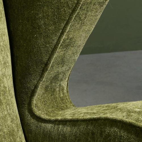 Italian Lounge Chair in Forest Green Dedar Upholstery, Italy For Sale - Image 10 of 11