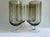 Modern Tall Set of 4 Crystal Tawny & Clear Stem Glasses, 1970's For Sale - Image 3 of 18