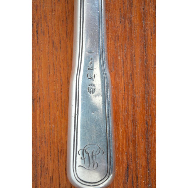 Metal Biedermeier Silver Knife from Andreas Westrup, Denmark, 1846, Set of 6 For Sale - Image 7 of 9