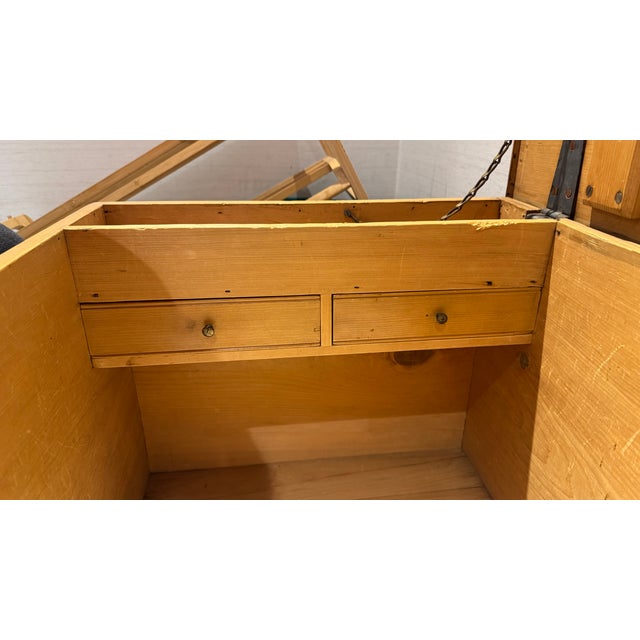 19th-Century Antique English Pine Blanket Chest (C. 1850–1880) For Sale - Image 9 of 9