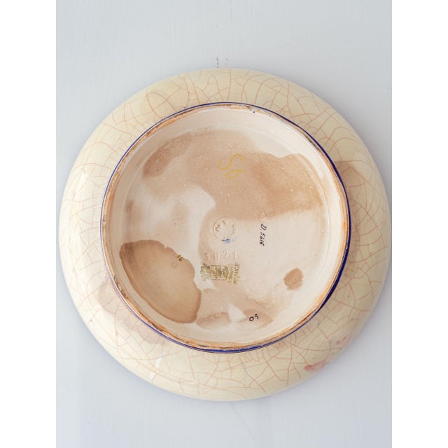 Vintage French Art Deco Cloisonné Enamel Bowl with Daisies from Manufacture Des Emaux De Longwy, 1930 For Sale - Image 9 of 13