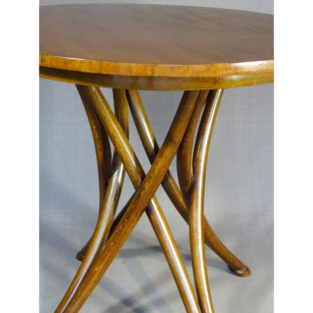 Table with Walnut Top by Michael Thonet for Gebrüder Thonet, 1895 For Sale - Image 12 of 13