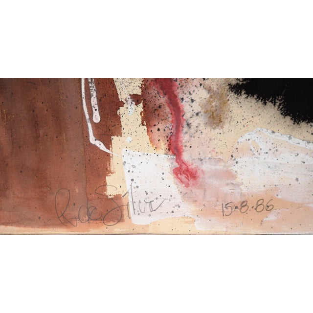 Abstract Expressionism "Soweto" Figurative Abstract Expressionist in Acrylic on Paper by Ricardo De Silva For Sale - Image 3 of 9