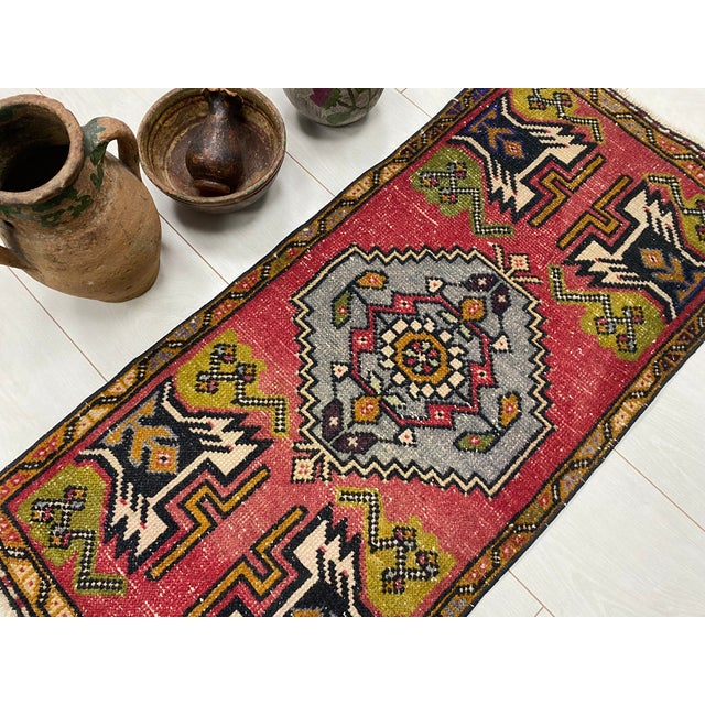 Turkish Oushak Vintage Decorative Wool Carpet For Sale - Image 3 of 6