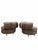 Mid 20th Century MCM Barrel Back Lounge Chairs Newly Reupholstered – Pair For Sale - Image 5 of 10