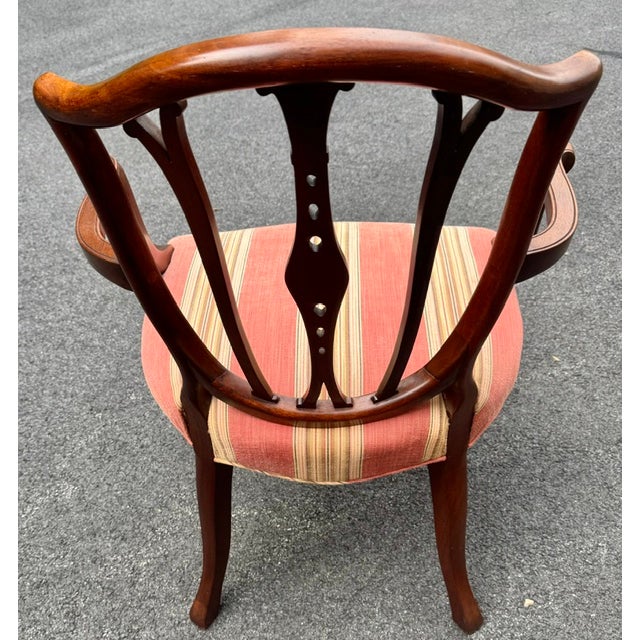Wood Nice Hepplewhite Style Mahogany Armchair For Sale - Image 7 of 10