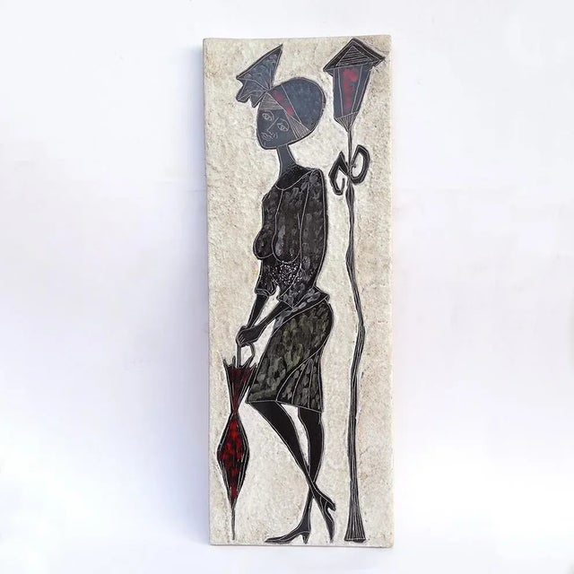 Vintage Decorative Relief from Anni Ceramica, 1973 For Sale - Image 4 of 5