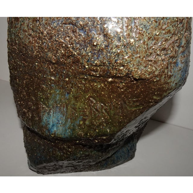 Abstract Belgian Ceramic Sculpture of Mother with Child by Paul De Bruyne, 1960s For Sale - Image 15 of 18