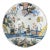 Dutch Delft Polychrome Chinoiserie Charger For Sale