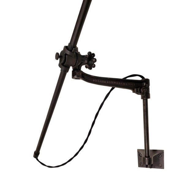 1990s Mounted Articulating Arm Sconce Lamps by O.C. White Restored - a Pair For Sale - Image 5 of 11