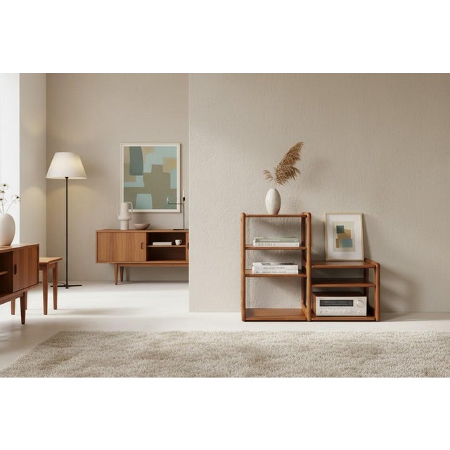 Vintage Danish Bookcase in Teak from Dyrlund, 1960s For Sale - Image 12 of 18