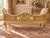 1960s 1960s French Artisan Louis XVI Gold Beech Cane Settee For Sale - Image 5 of 8