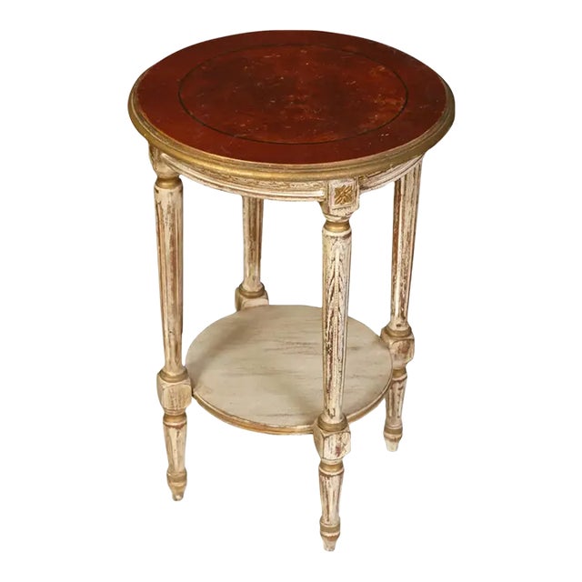 Small Round Painted Drinks Table For Sale