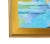 Blue Dreamy Floral Lady Portrait Oil Painting Including the Antiqued Gold Wood Frame For Sale - Image 8 of 9