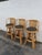 Hollywood Regency Hollywood Regency Swivel Bamboo Rattan Barstools a Set of Three 6380 For Sale - Image 3 of 17