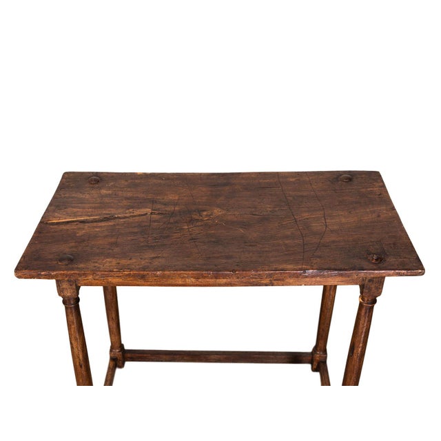 Italian Antique Italian Colonette Side Table For Sale - Image 3 of 5