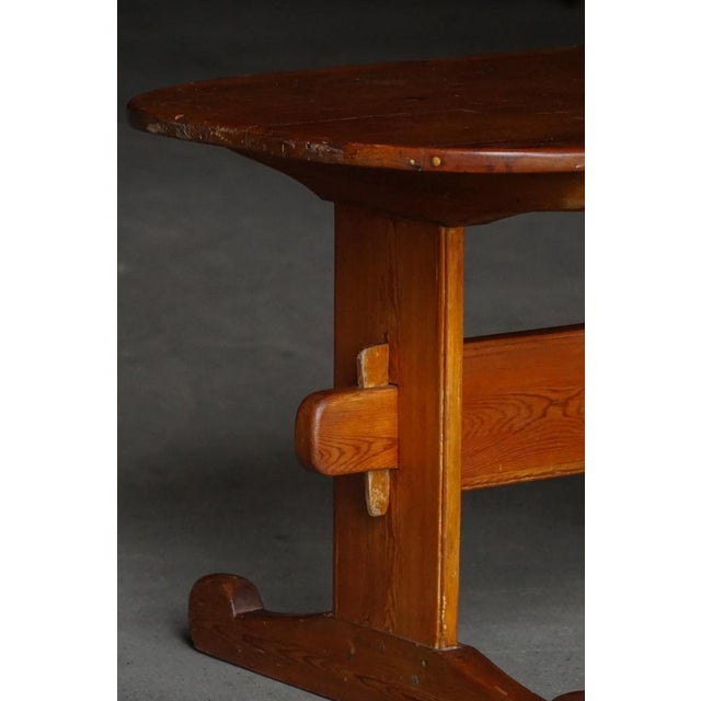 Swedish Oval Dining Table in Pine, 1930s For Sale - Image 13 of 18