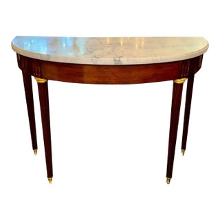 French Louis XVI Style Mahogany Console For Sale
