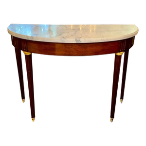 French Louis XVI Style Mahogany Console