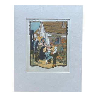 Gustave Baumann "September" - "All the Year Round" Color Woodcut in 11x14 Mat, 1912 For Sale