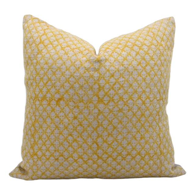 Decorative Thick Linen Cushion Cover 18x18 Inch- Pink City For Sale