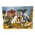 Vintage Pablo Picasso Mediterranean Landscape Canvas Litho Painting For Sale